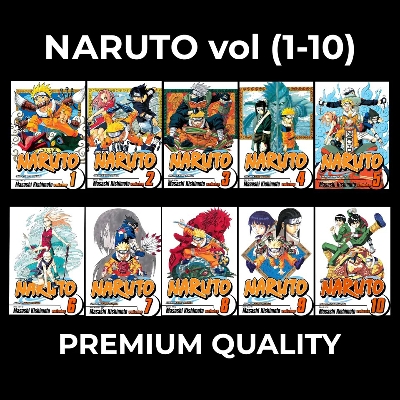 Picture of Naruto SET Volume (1-10) | Premium Quality Paperback Manga | MANGA Book gardan