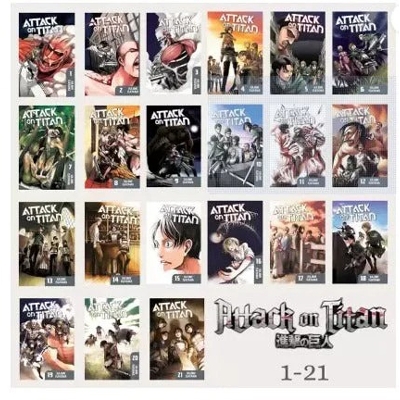 Picture of Attack On Titan SET Volume.(1-21) | Premium Quality Paperback Manga | MANGA Book gardan