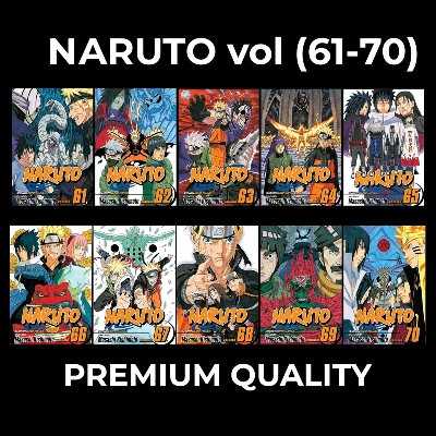 Picture of Naruto SET Volume (61-70) | Premium Quality Paperback Manga | MANGA Book gardan