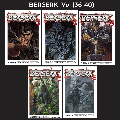 Picture of Berserk SET Volume (36-40) | Premium Quality Paperback Manga | MANGA Book gardan