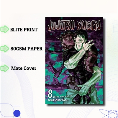 Picture of Jujutsu Kaisen Volume 8 | Premium Quality Paperback Manga | MANGA Book gardan