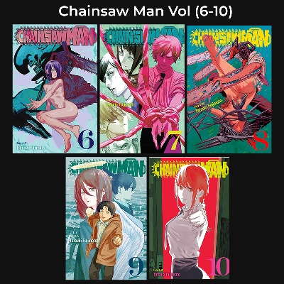 Picture of Chainsaw Man SET Volume (6-10) | Premium Quality Paperback Manga | MANGA Book gardan