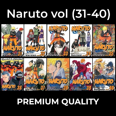 Picture of Naruto SET Volume (31-40)| Premium Quality Paperback Manga | MANGA Book gardan