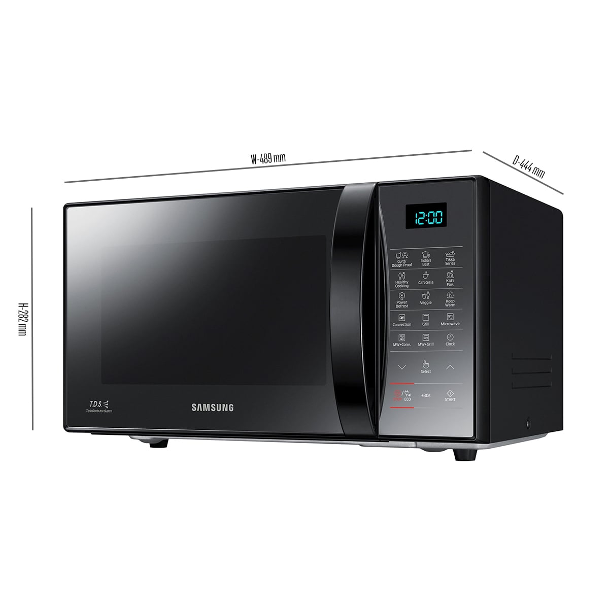 Picture of Samsung 21 Liter Grill Convection Microwave Oven with Ceramic Enamel Cavity (CE76JD-M/D2)