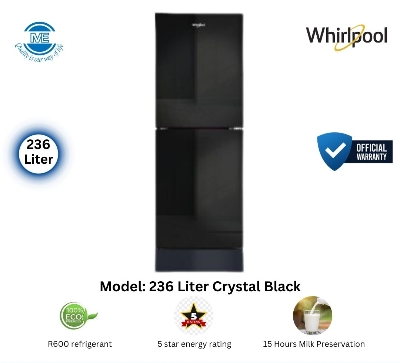 Picture of WHIRLPOOL 236 Liter Refrigerator FreshMagic Pro Crystal Black
