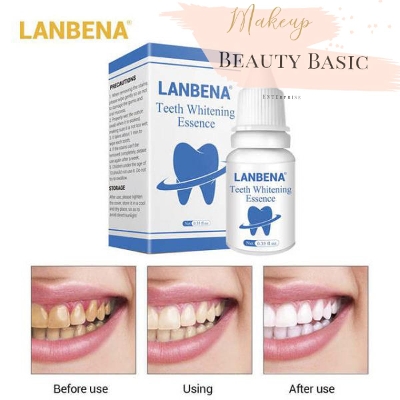 Picture of LANBENA 10ml Teeth Essence Liquid Oral Hygiene Cleaning Serum Removes Plaque Stains Tooth Bleaching Dental Tools Toothpaste Free Swabs