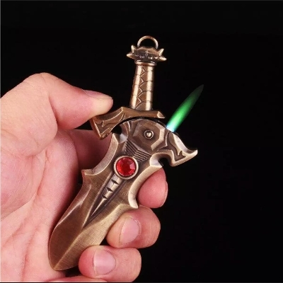 Picture of Creative Mini Bilbo Butane Lighters Refillable Windproof Jet Butane Gas Lighters
