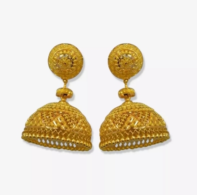 Picture of Golden Metal Stylish Earrings