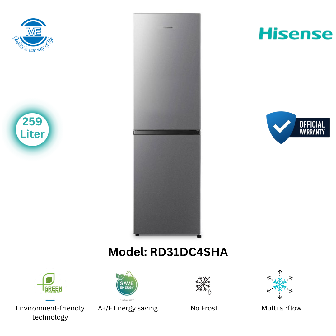 Picture of HISENSE 259 Liter Bottom Mount Frost Refrigerator Silver | RD31DC4SHA
