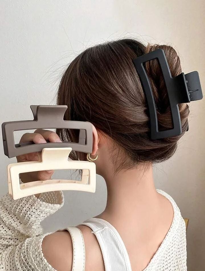 Picture of 4 pcs Korean Claw Clip Shaggy Hair Clips Hairpin Female Hair Accessories Women's Hair Clips Hair Clips Ponytail Hairpin