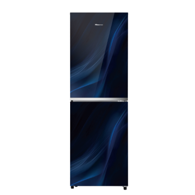 Picture of Hisense 277 Liter Top Mount Frost Glass Door Refrigerator Fusion Blue (RTDG276NAFB/BD3)