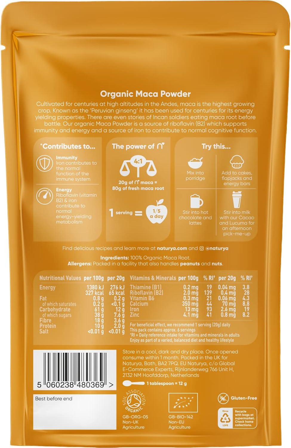 Picture of Naturya Organic Maca Powder - 300 gm