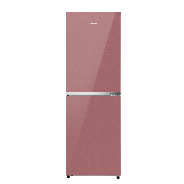 Picture of HISENSE 270 Liter Bottom Mount Frost Direct Cool Glass Door Inverter Refrigerator Dark Red (RB1G266NADR/BD3)