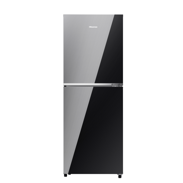 Picture of Hisense 277 Liter Top Mount Frost Glass Door Inverter Refrigerator Mirror Black (RT1G276NAMB/BD3)