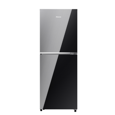 Picture of Hisense 277 Liter Top Mount Frost Glass Door Inverter Refrigerator Mirror Black (RT1G276NAMB/BD3)