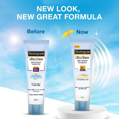 Picture of Neutrogena Ultra Sheer Sunscreen SPF 50+ | Broad Spectrum UVA/UVB PA++++ | No White Cast | Water Resistant, Ultra Light & Non Sticky | For Oily, Dry & Sensitive Skin | For Men & Women | 30g