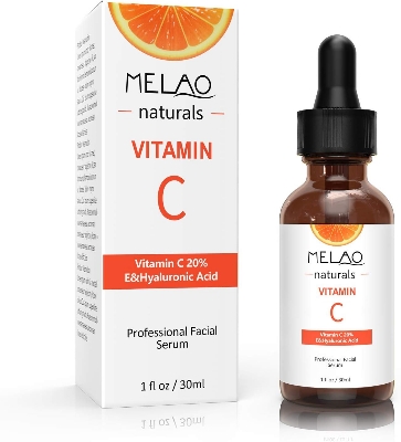 Picture of MELAO Vitamin C with Hyaluronic Acid Vitamin E, Dark Spot Remover Shrink Pore Face Serum Moisturizing Firm Skin Essence Dry Skin Care, Hydrating Serum for Dark Circles and Fine Lines