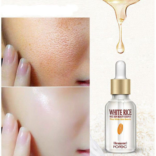 Picture of ROREC White Rice Serum Reduces Wrinkles and Lighten Dark Spots Pore Minimizer Anti- Aging Face Moisturizer Skin Lightening - 15ml