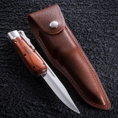 Picture of 7 inch Stylish Sinbad kitchen knife, Stainless Steel Wooden Handle Kitchen Knife
