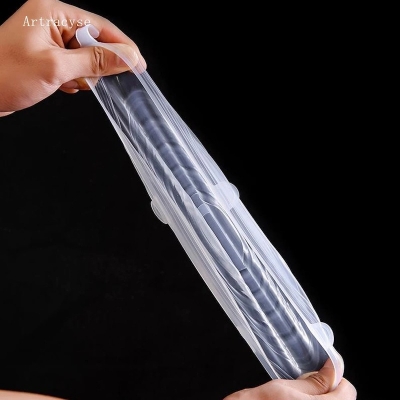 Picture of Silicone food cover 6pcs Cover Stretch Lids Reusable Durable and Expendable Lids Silicone Covers for Fresh Food Leftovers Keep Food Fresh_ D Shop