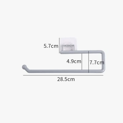 Picture of Punchfree Kitchen Paper Towel Rack Holder Paper Roll Rack Hanger Rag Storage Rack Wallmounted Towel Kitchen Bathroom Accessories- D Shop