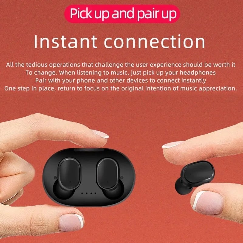 Picture of A6 Lite TWS Bluetooth 5.0 Headphones Stereo True Wireless Earphones In Ear Sports Headset for Mobile Phone Fone Wireless Earbuds_ D Shop