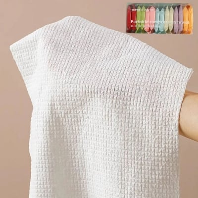 Picture of 4Pcs Disposable Compressed Towels Thicker Travel Wash Cloth Face Towel for Travel Camping Hiking-D shop