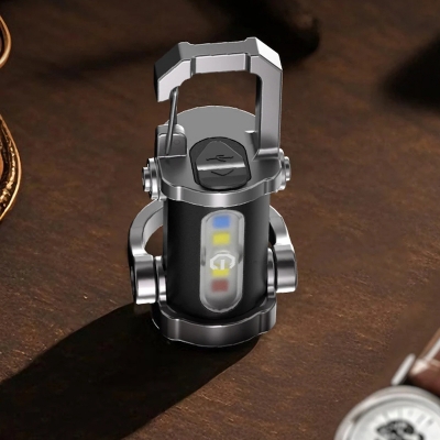 Picture of Mini Flashlight 7 Gear COB LED Keychain Flashlight Type-C USB Rechargeable Portable Keychain Torch Waterproof for Camping Hiking-D shop