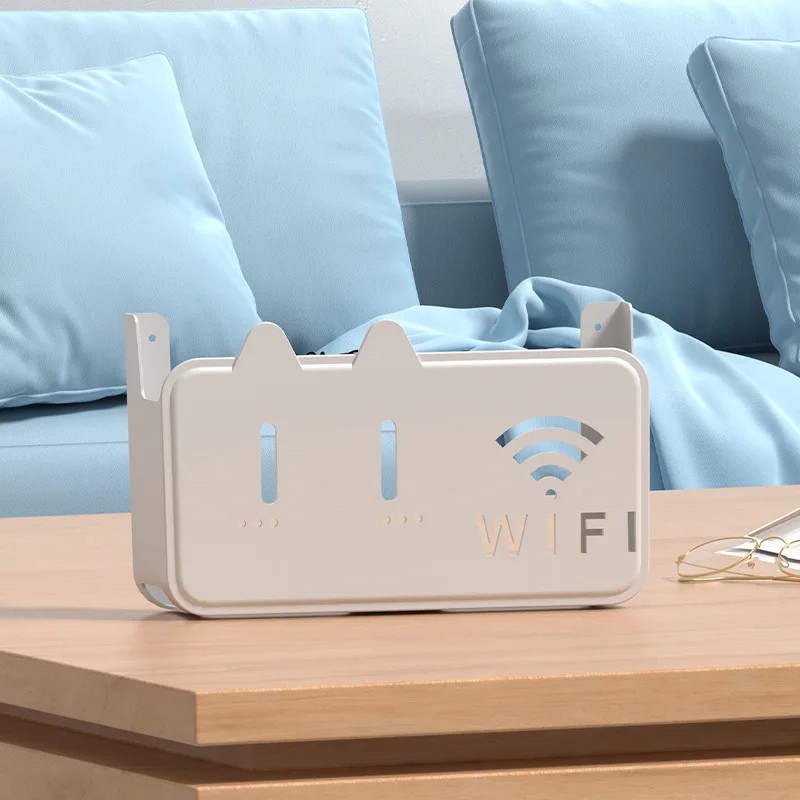 Picture of Wall Mounted Storage Box, Wireless WiFi TV Set-top Box, Router Shelf, No Drilling Design, Can Hold Various Small Items At Home_D Shop