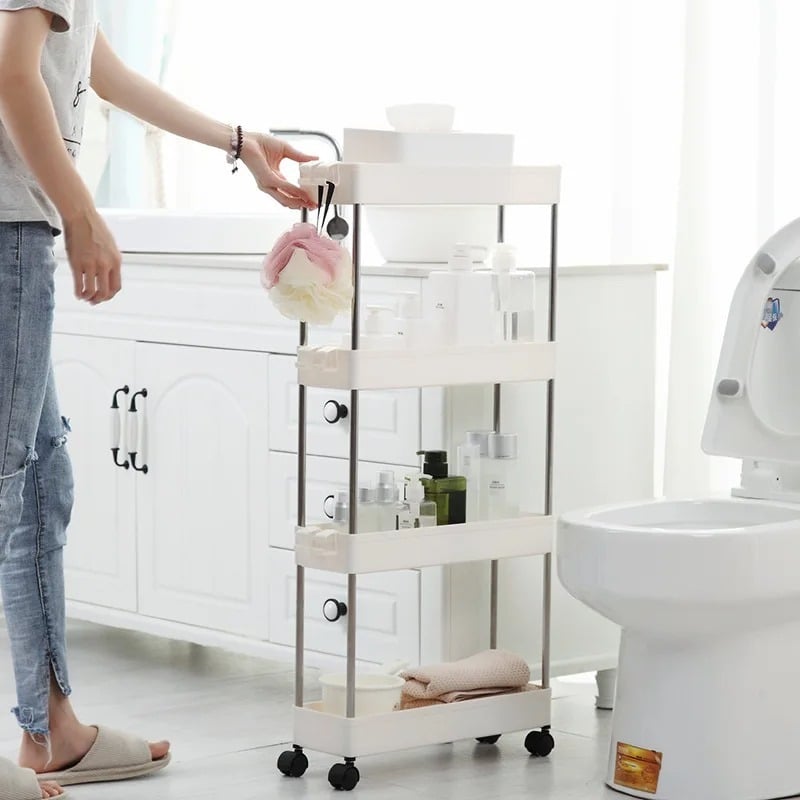 Picture of Wide Type High Capacity Multi Purpose Trolly Rack Multifunctional Movable Storage Cart_D Shop