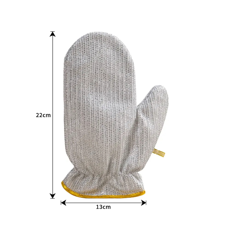Picture of D shop 1/2pcs Steel Kitchen Dishcloth Multipurpose Wire Dishwashing Rag Clean Glove Wet/dry Multipurpose Wire Miracle Cleaning Cloths