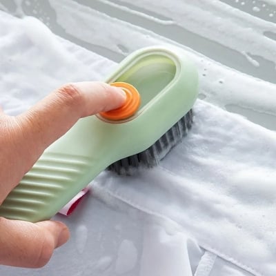 Picture of Multifunctional Shoe Brushes With Soap Dispenser Long Handle Brush Cleaner For Clothes Shoes Household Laundry Cleaning Brush_D Shop