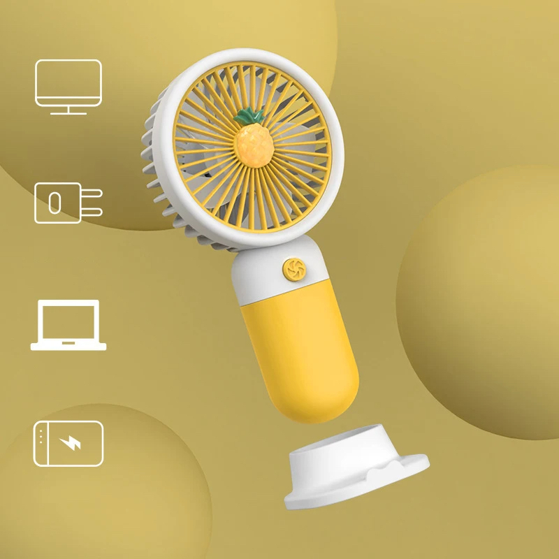 Picture of Mini Portable Fans Handheld USB Rechargeable Mobile Phone Holder Fan Air Cooler Outdoor Travel Hand Fans Cooling Fan_D shop