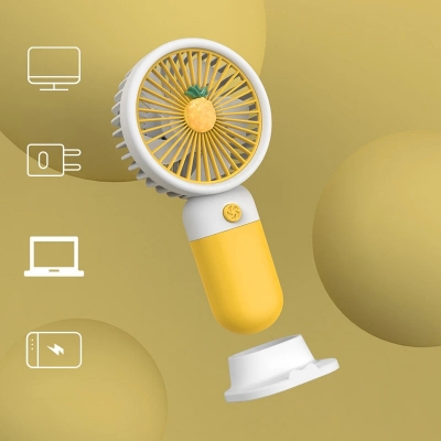 Picture of Mini Portable Fans Handheld USB Rechargeable Mobile Phone Holder Fan Air Cooler Outdoor Travel Hand Fans Cooling Fan_D shop