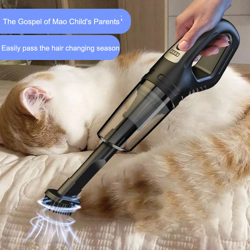 Picture of 12W Car Cordless Vacuum Cleaner Wet Dry Vacuum Cleaner Powerful Suction Mini Vacuum Cleaner USB Rechargeable for Vehicle/Home_D Shop