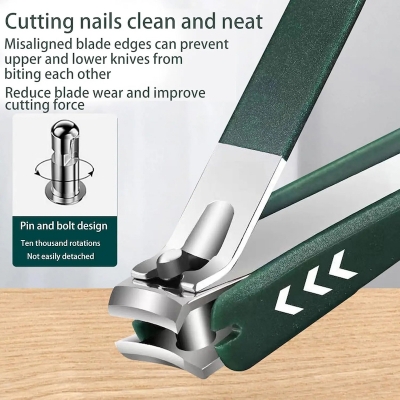 Picture of 4 Piece Nail Clipper Set, Anti-Splash Nail Clippers Stainless Steel Home Portable Nail Trimmer & Manicure Tools-D shop