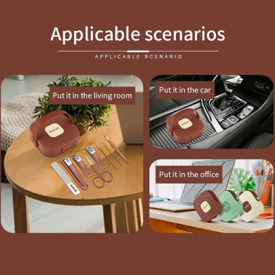 Picture of 6Pcs Portable Nail Clipper Set Beauty Tools Nail Clipper Manicure Nail Trimmer Pedicure Knife Nail Manicure Tools-D shop