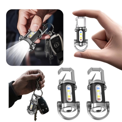 Picture of Mini Flashlight 7 Gear COB LED Keychain Flashlight Type-C USB Rechargeable Portable Keychain Torch Waterproof for Camping Hiking-D shop