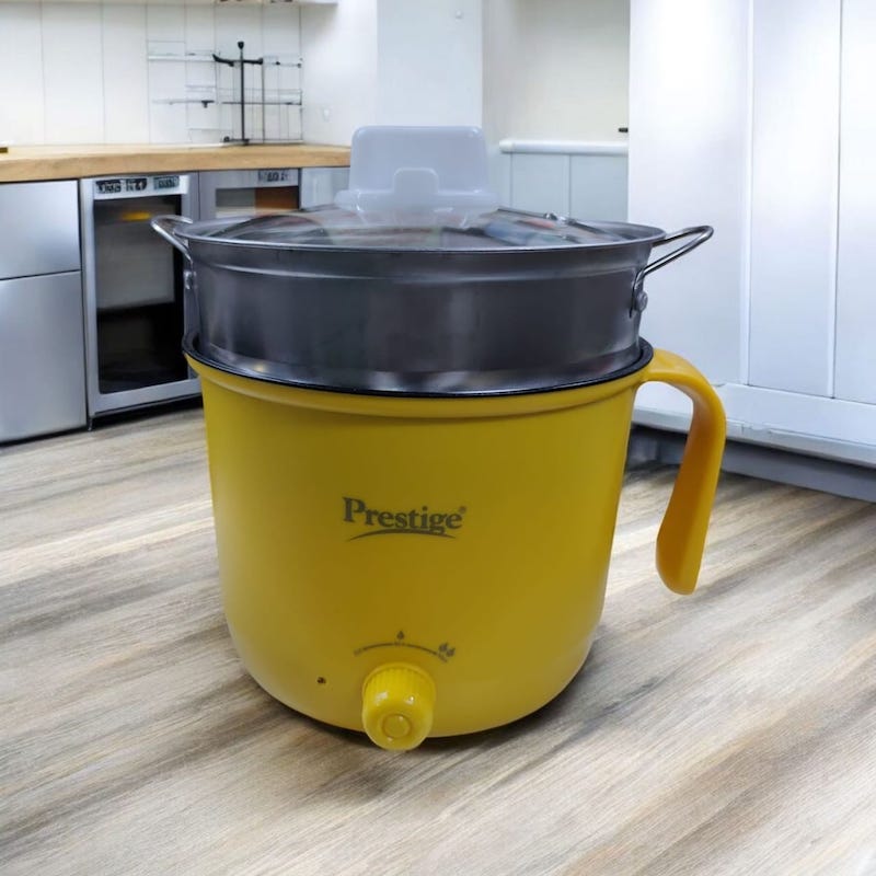 Picture of Prestige 2.1L Household Kitchen Electric Cooking Pot with Steamer_D Shop