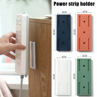 Picture of Wall-Mounted Plug Fixer Sticker Punch-free Home Self-Adhesive Socket Fixer Powerful Traceless Wall-mounted Socket Holder_D Shop