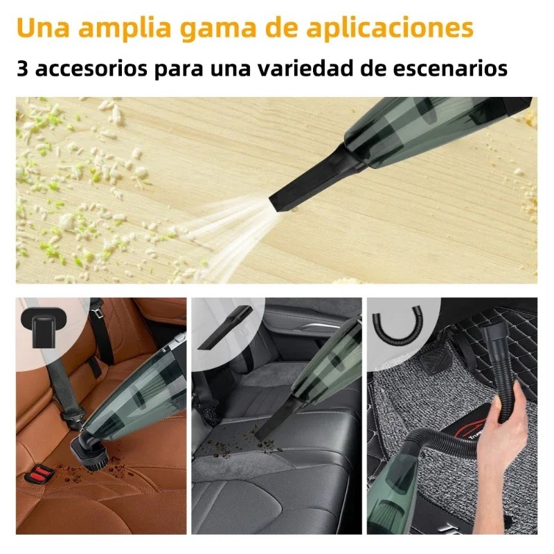 Picture of Wireless Car Vacuum Cleaner Handheld Car Vacuum Cleaner Home and Car Dual Purpose Wired Cleaner 3M Cigarette Lighter Power Cord_ D Shop