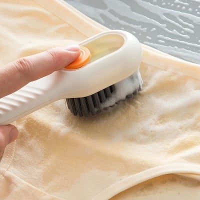 Picture of Multifunctional Shoe Brushes With Soap Dispenser Long Handle Brush Cleaner For Clothes Shoes Household Laundry Cleaning Brush_D Shop