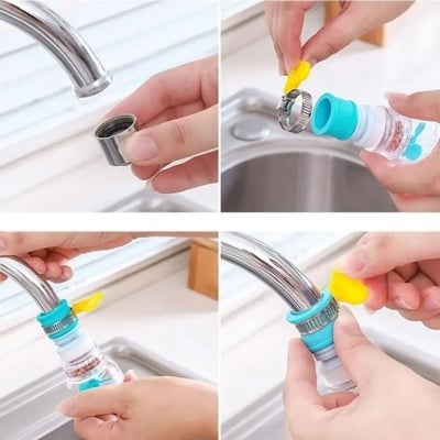 Picture of JJYY Faucet Filter 360°Rotation Kitchen Faucet Spouts Sprayers PVC Shower Tap Water Filter Purifier Nozzle Filter for Household_D Shop