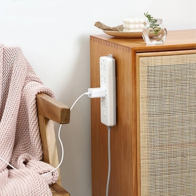 Picture of Wall-Mounted Plug Fixer Sticker Punch-free Home Self-Adhesive Socket Fixer Powerful Traceless Wall-mounted Socket Holder_D Shop