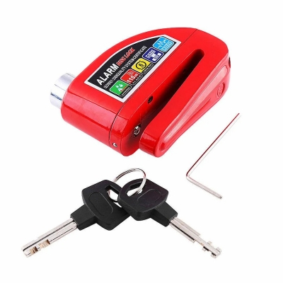 Picture of Superbsail Motorcycle Scooter Disc Brake Lock Alarm Anti-theft Wheel Disc Brake Lock Security Wheel Lock Scooter Accessories_D Shop