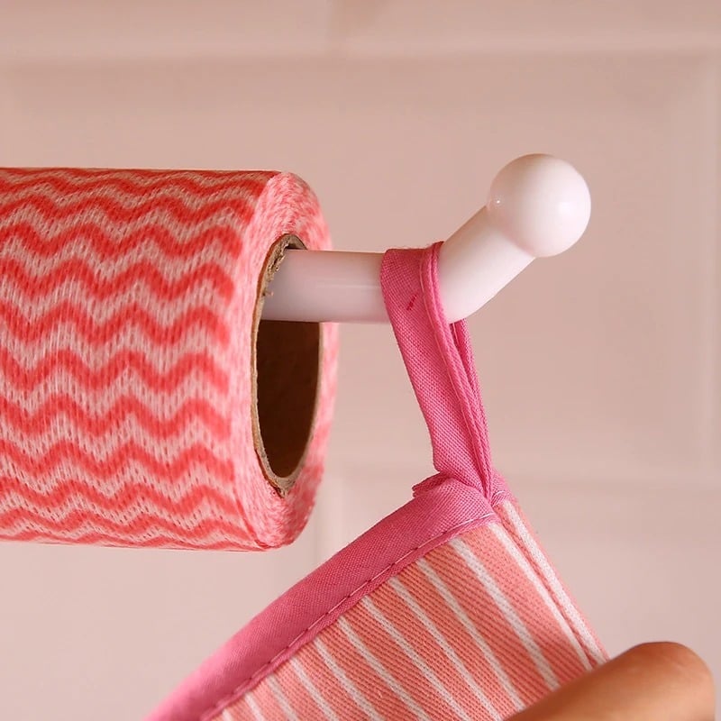 Picture of Punchfree Kitchen Paper Towel Rack Holder Paper Roll Rack Hanger Rag Storage Rack Wallmounted Towel Kitchen Bathroom Accessories- D Shop