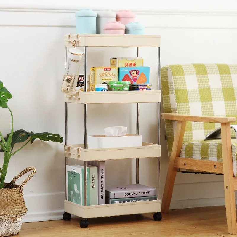 Picture of Wide Type High Capacity Multi Purpose Trolly Rack Multifunctional Movable Storage Cart_D Shop