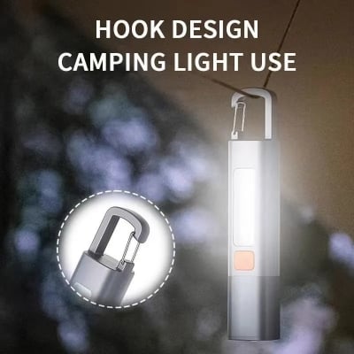 Picture of Super Bright COB Side Lights LED XPE Mini Portable Torch Zoomable Waterproof Outdoor Fishing Hunting Camping Flashlight_D Shop