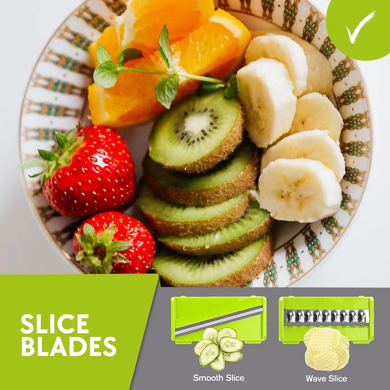 Picture of 16 IN1 Mandoline Slicer Veggie Food Chopper, Vegetable Cutter, Tomato Carrot Grater, Cheese French Onion Shredders Kitchen Tool_ D Shop