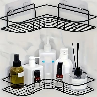 Picture of 2pcs Utility Hooks No-Drill Storage Baskets and Corner Hooks-D shop